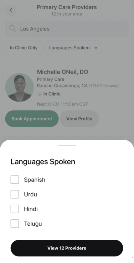 Filter by language